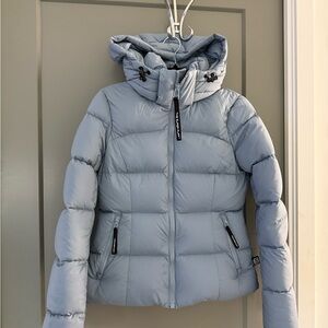 Aritzia Slab Blue SuperSnug Puff Jacket